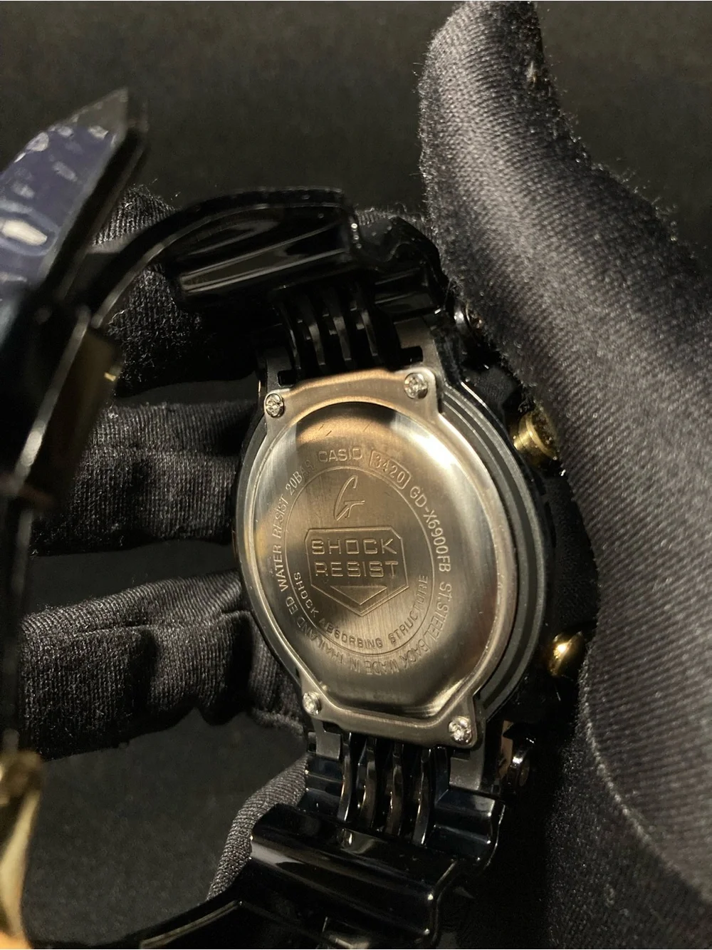 Gold and Black G Shock Gd6900